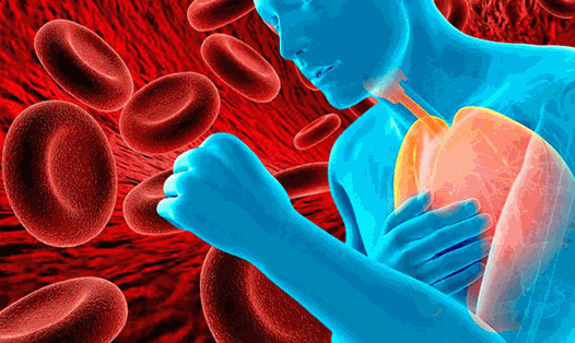 Thiếu máu xảy ra khi máu của bạn bị giảm số lượng tế bào hồng cầu, gây khó khăn cho việc vận chuyển oxy từ phổi đến các phần còn lại của cơ thể. Đồ họa: Thiện Nhân