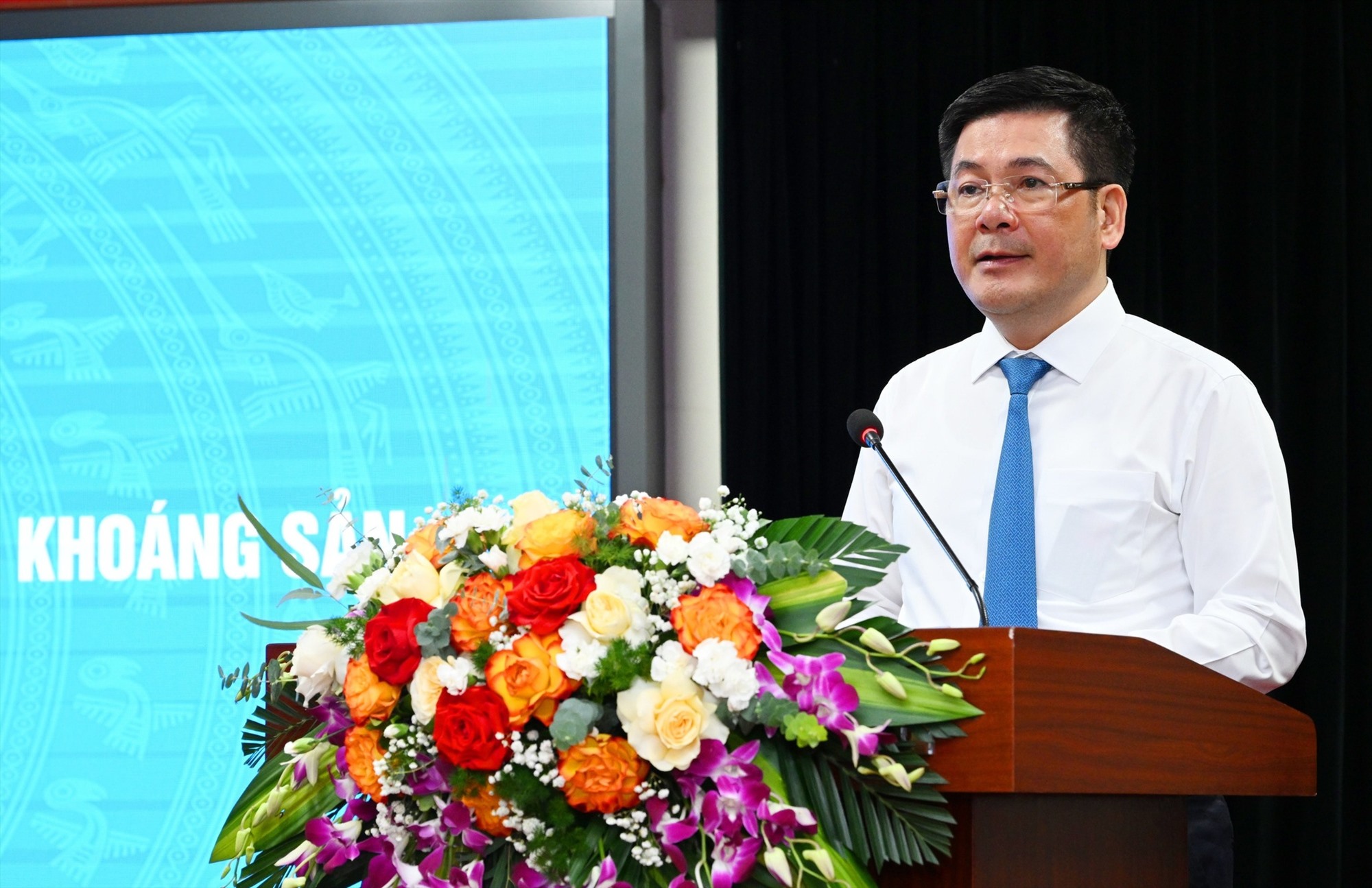 Bộ trưởng Bộ Công Thương Nguyễn Hồng Diên phát biểu tại hội nghị. Ảnh: MOIT