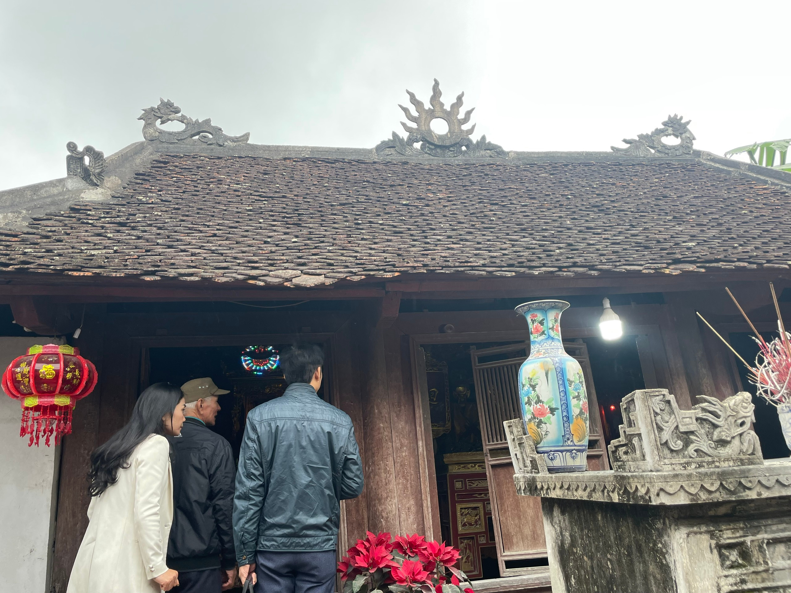 Nhà thờ họ Nguyễn Duy, xã Nghi Công Nam, huyện Nghi Lộc xuống cấp. Ảnh: Hải Đăng