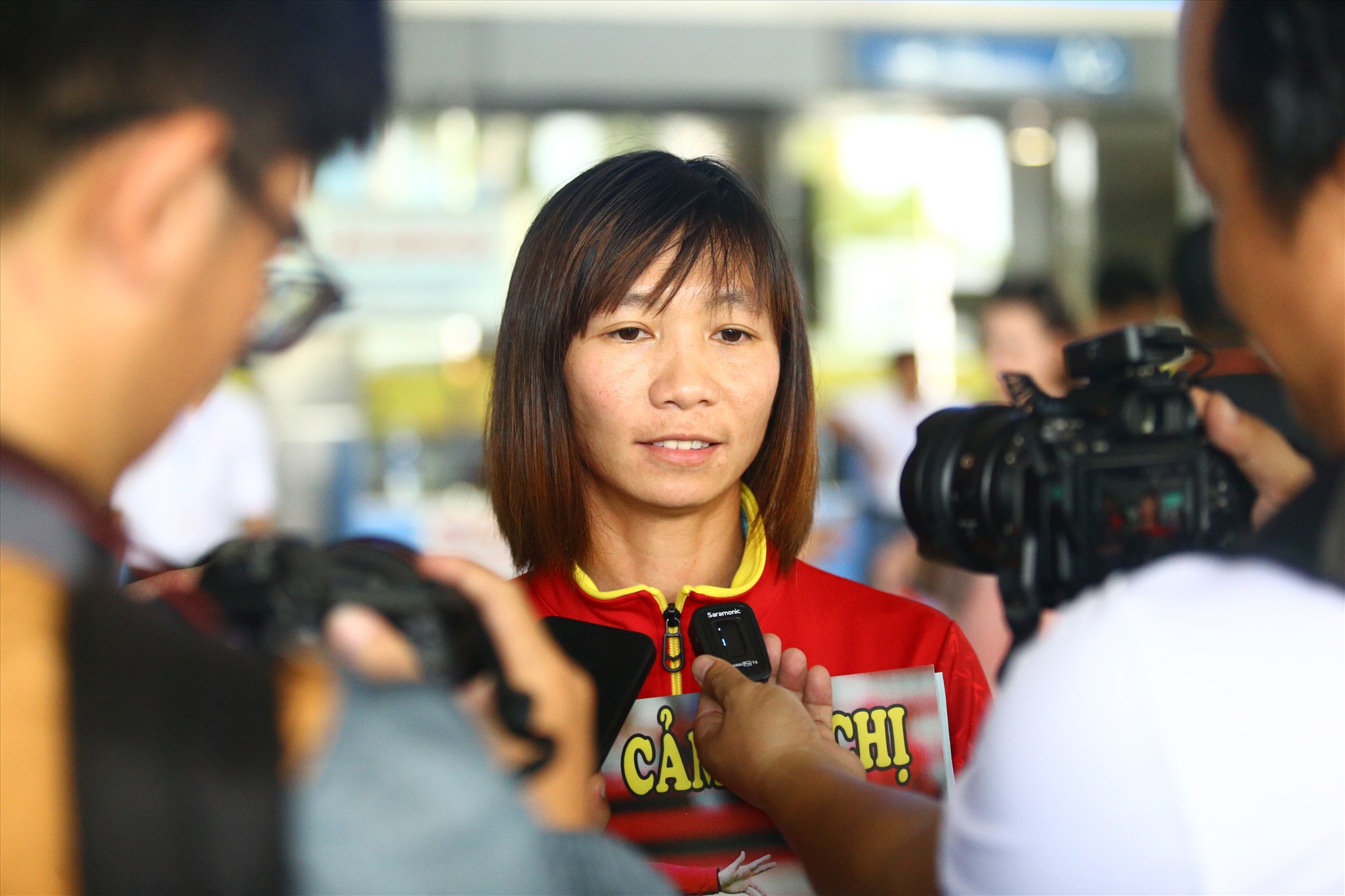 Tiền vệ Thùy Trang là cái tên nhận được sự quan tâm từ dư luận sau World Cup nữu 2023. Ảnh: Thanh Vũ