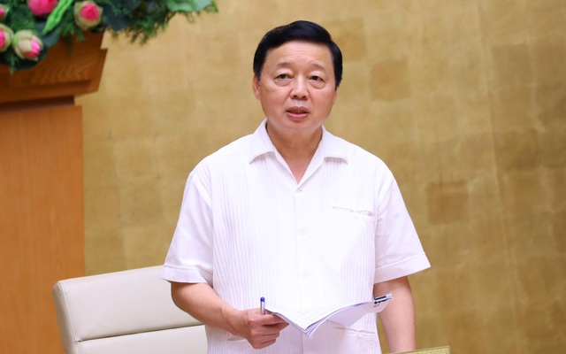 Phó Thủ tướng Trần Hồng Hà phát biểu tại cuộc họp. Ảnh: VGP