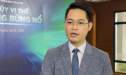 Ông Trần Hoàng Sơn - Giám đốc chiến lược thị trường tại Chứng khoán VPBank. Ảnh: Đức Mạnh 