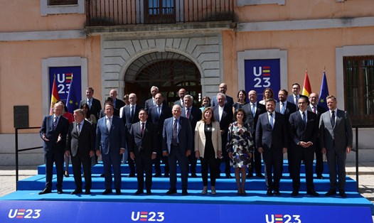 Các đại biểu dự cuộc họp không chính thức của các ngoại trưởng EU tại Toledo, Tây Ban Nha, ngày 31.8.2023. Ảnh: AFP