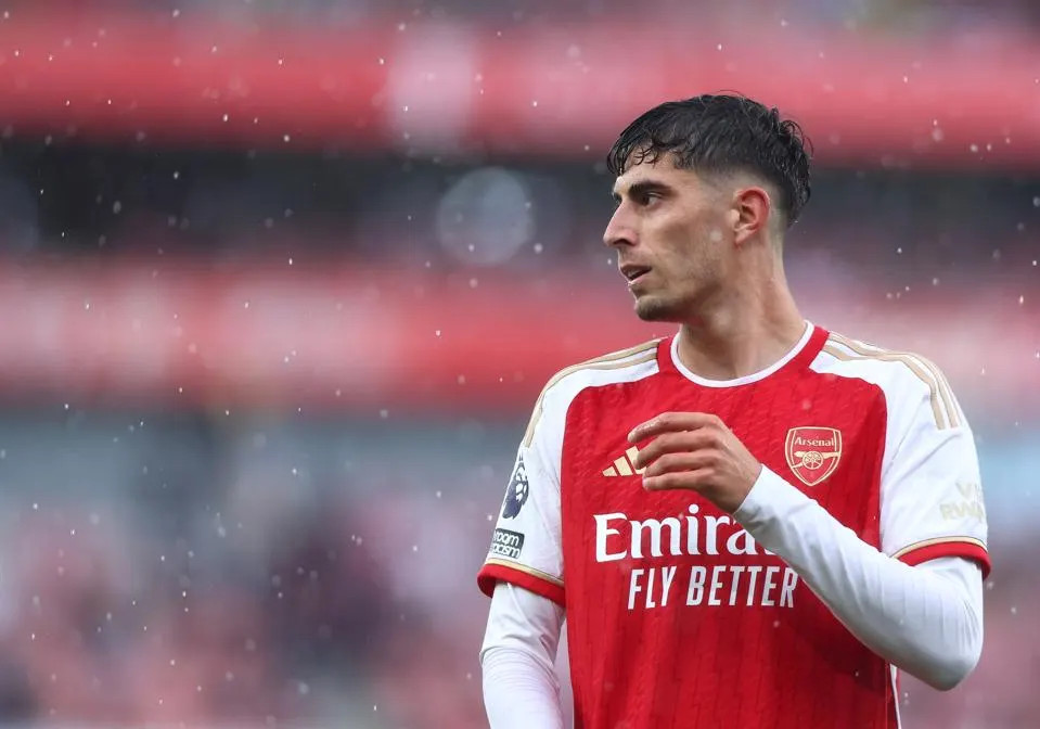 Havertz vẫn chưa tìm được cách chơi tốt nhất trong sơ đồ của Arsenal. Ảnh: AFP