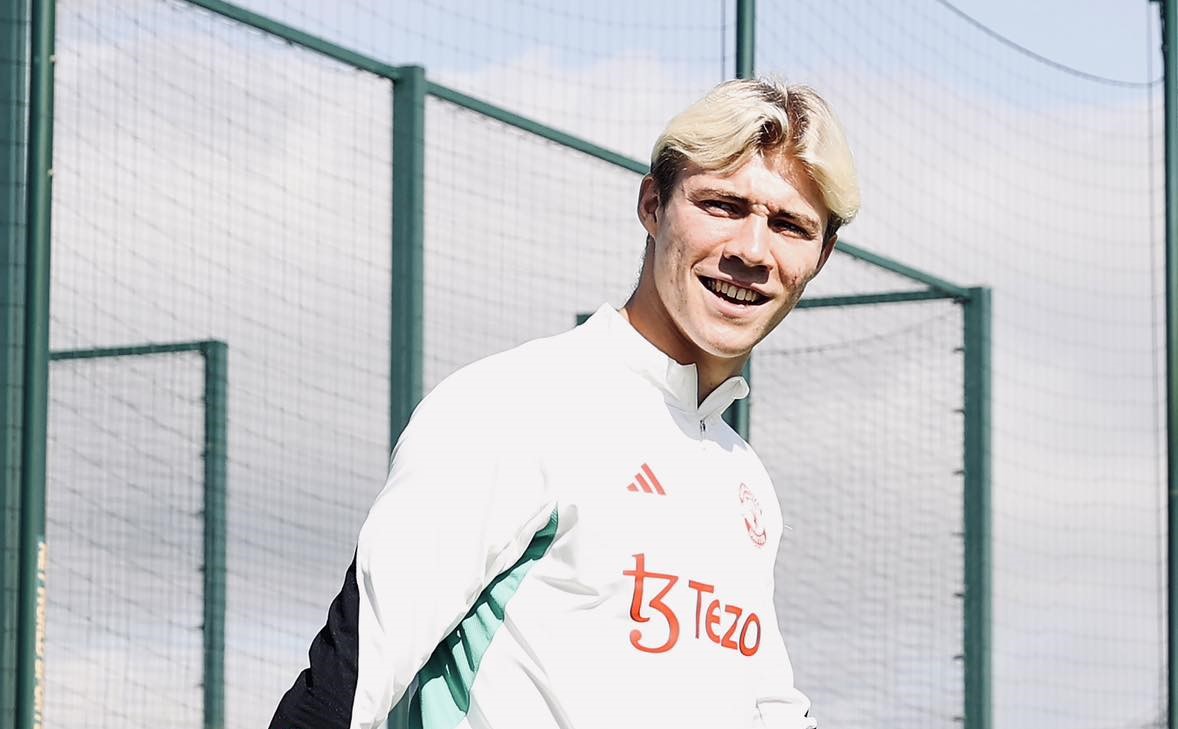 Hojlund đã trở lại sau chấn thương. Ảnh: CLB Man United