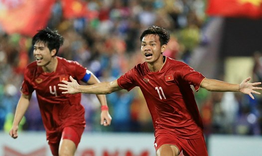 U23 Việt Nam là đội đầu tiên giành vé vào vòng chung kết U23 châu Á 2024. Ảnh: Công Hoàng