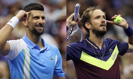Novak Djokovic và Daniil Medvedev lần thứ 15 gặp nhau ở cấp độ tour, lần thứ hai ở chung kết US Open. Ảnh: US Open