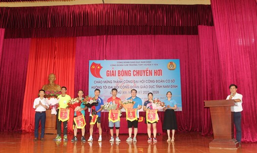 Đoàn viên tham gia các phong trào thể dục thể thao do Công đoàn Giáo dục tỉnh Nam Định tổ chức. Ảnh: CĐ Giáo dục Nam Định