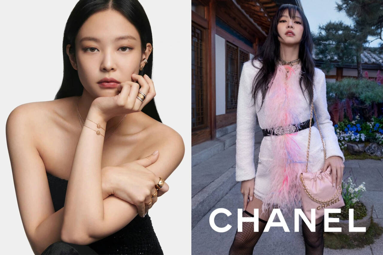 Jennie trong hai chiến dịch trang sức và túi xách Chanel. Ảnh: Chanel