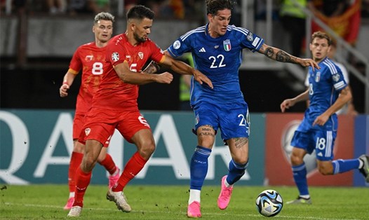 Italia đang tỏ ra kỵ giơ mỗi khi gặp Bắc Macedonia. Ảnh: CLB Dinamo Kiev