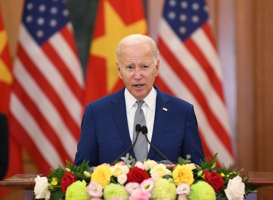 Tổng thống Mỹ Joe Biden. Ảnh: Hải Nguyễn 
