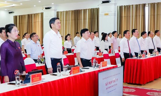 Đại biểu HĐND tỉnh Nghệ An khóa XVIII, nhiệm kỳ 2021 – 2026 dự kỳ họp thứ 15 - kỳ họp chuyên đề. Ảnh: Hải Đăng