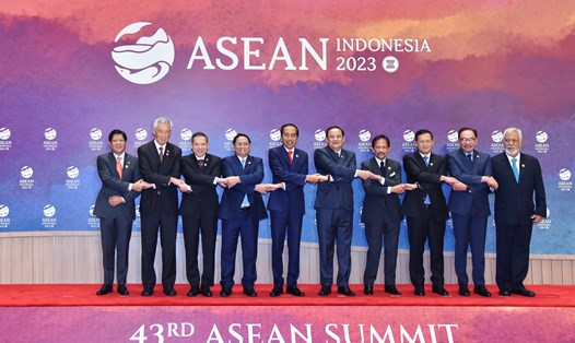 Các nhà lãnh đạo ASEAN tham dự Hội nghị cấp cao ASEAN lần thứ 43 tại Jakarta, Indonesia, ngày 5.9.2023. Ảnh: VGP