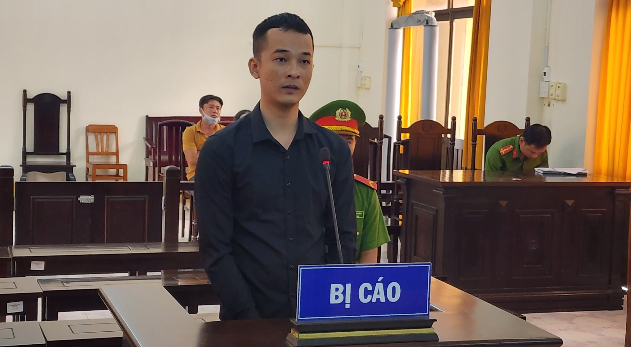 Linh tại phiên tòa. Ảnh: Nguyên Anh