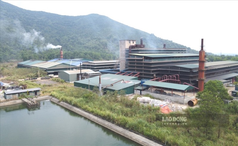 Khu nhà máy sản xuất của Công ty Cổ phần Cromit Nam Việt (ở xã Vân Sơn, huyện Triệu Sơn, Thanh Hóa). Ảnh: Quách Du