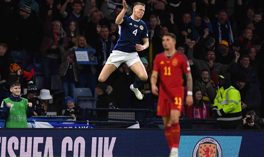 Scott McTominay và đội tuyển Scotland đang bay cao tại vòng loại EURO 2024. Ảnh: AFP