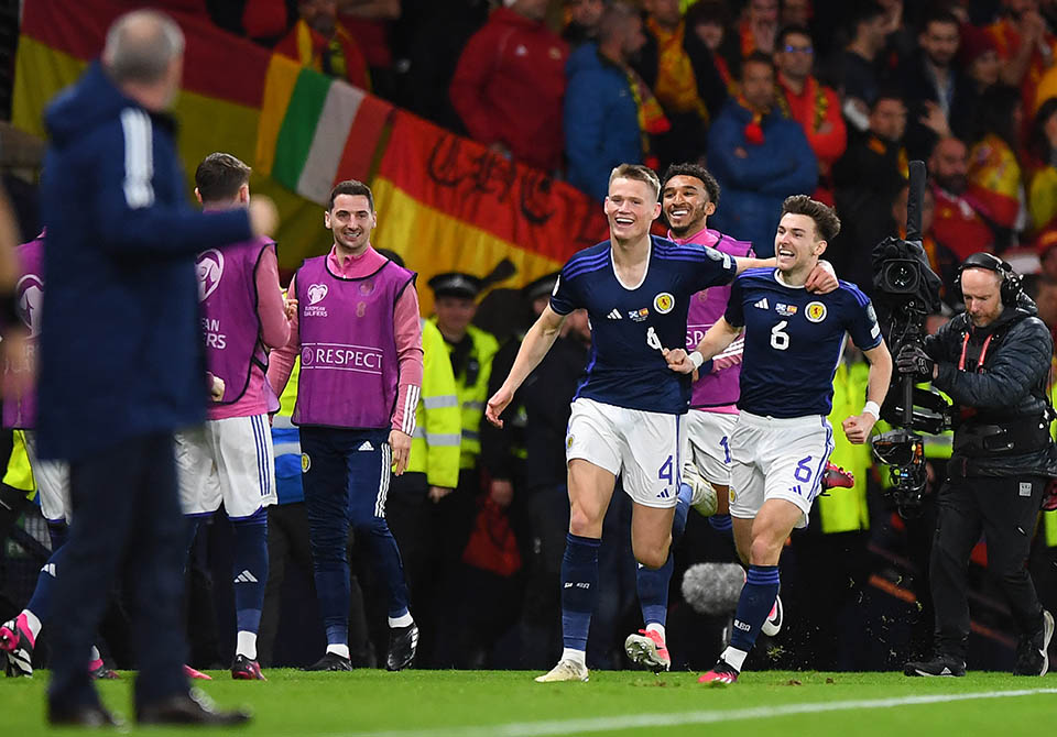 McTominay đang là nguồn cảm hứng giúp Scotland bay cao ở vòng loại EURO 2024. Ảnh: AFP