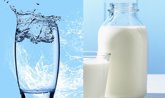 Uống sữa và nước rất tốt cho xương khớp. Ảnh: NGUYỄN LY 