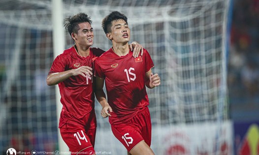 U23 Việt Nam giành vé dự vòng chung kết U23 châu Á 2024. Ảnh: VFF