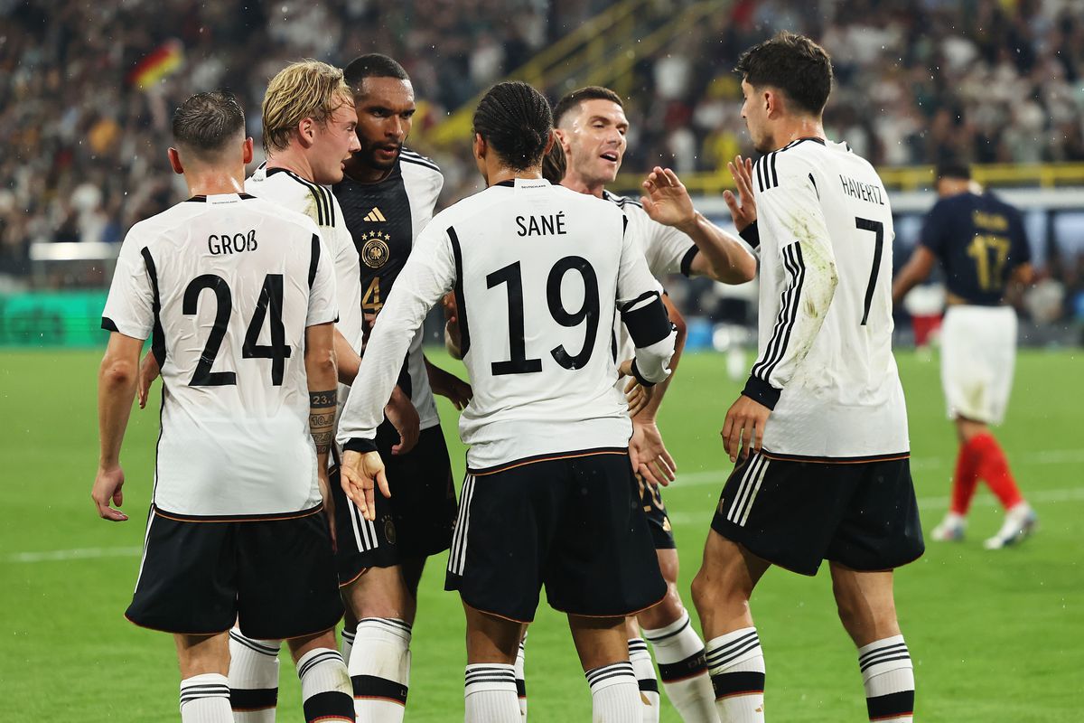 Chiến thắng trước Pháp làm giảm đi phần nào áp lực với tuyển Đức. Ảnh: Bavarian Football