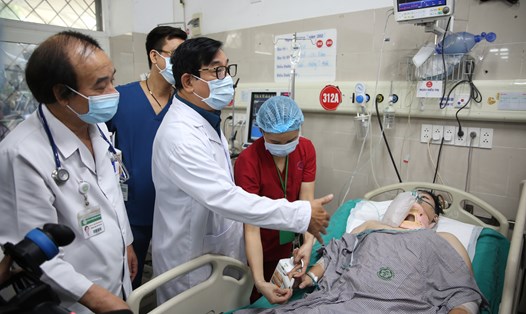 Bệnh viện Bạch Mai không thu phí nạn nhân vụ cháy chung cư mini. Ảnh: Bệnh viện Bạch Mai 