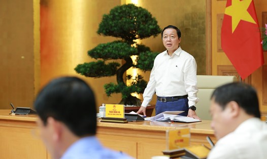 Phó Thủ tướng Trần Hồng Hà phát biểu chỉ đạo. Ảnh: VGP