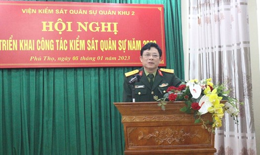 Đại tá Nguyễn Hồng Thái, Phó Chủ nhiệm Chính trị Quân khu 2 được bổ nhiệm giữ chức Phó Chính ủy Quân khu 2. Ảnh: VKSQS Quân khu 2