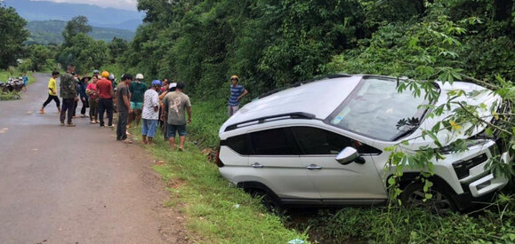 Vụ tai nạn xảy ra trên địa bàn tỉnh Đắk Nông. Ảnh: Quang Vũ
