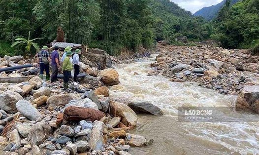 Cảnh hoang tàn sau trận lũ ống khiến nhiều người chết và mất tích ở Lào Cai. Ảnh: Bảo Nguyên