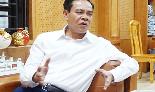 Ông Võ Trọng Hải - Chủ tịch UBND tỉnh Hà Tĩnh trả lời phỏng vấn phóng viên Báo Lao Động. Ảnh: Trần Tuấn