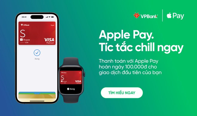 Trải nghiệm một cách thanh toán an toàn hơn với Apple Pay