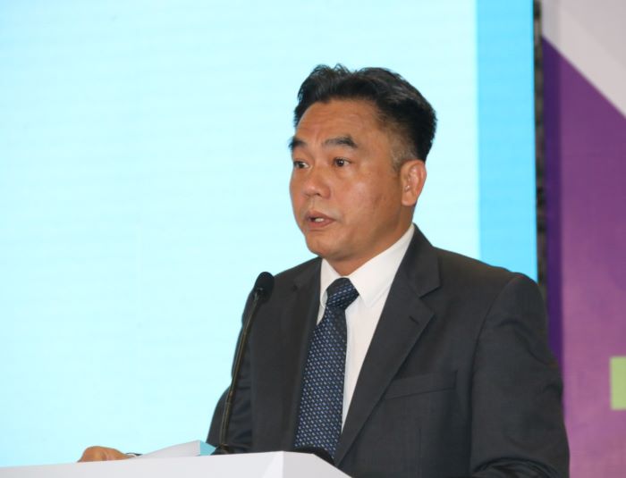 Ông Nguyễn Lộc Hà - Phú Chủ tịch UBND tỉnh Bình Dương phát biểu tại sự kiện. Ảnh: Dương Bình
