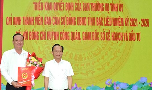 Giám đốc Sở  Kế hoạch và Đầu tư tỉnh Bạc Liêu được chỉ định tham gia Ban Cán sự đảng UBND tỉnh Bạc Liêu. Ảnh: Nhật Hồ