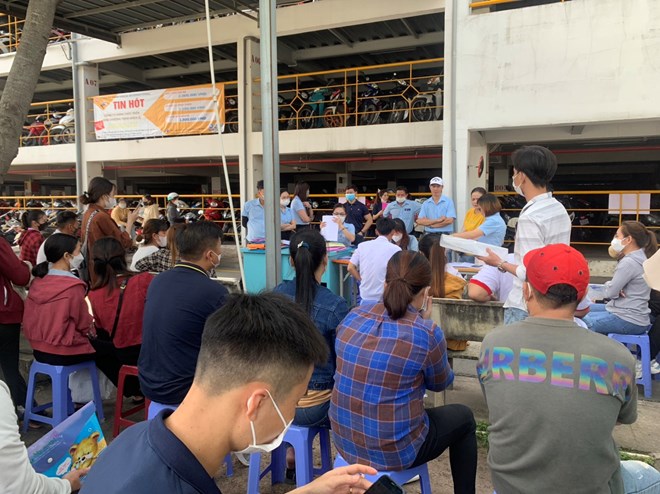 Doanh nghiệp tại Bình Dương bắt đầu tuyển dụng lại lao động