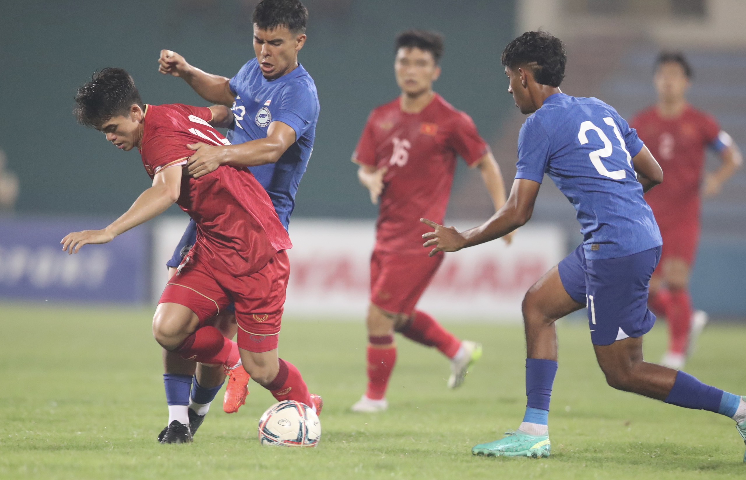 Đội tuyển U23 Việt Nam tại vòng loại u23 châu Á 2024. Ảnh: Minh Dân
