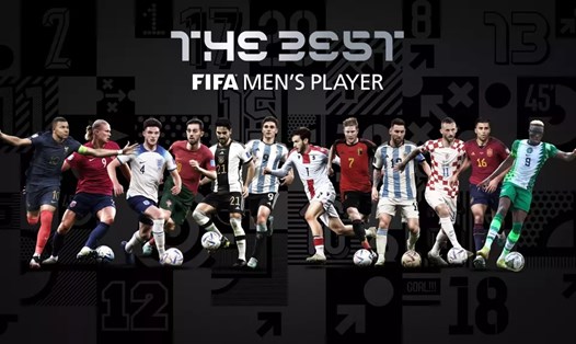 Lionel Messi cùng các cầu thủ được đề cử cho giải The Best 2023. Ảnh: FIFA