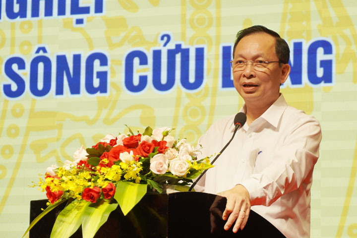 Phó Thống đốc NHNN Việt Nam Đào Minh Tú phát biểu. Ảnh: Yến Phương
