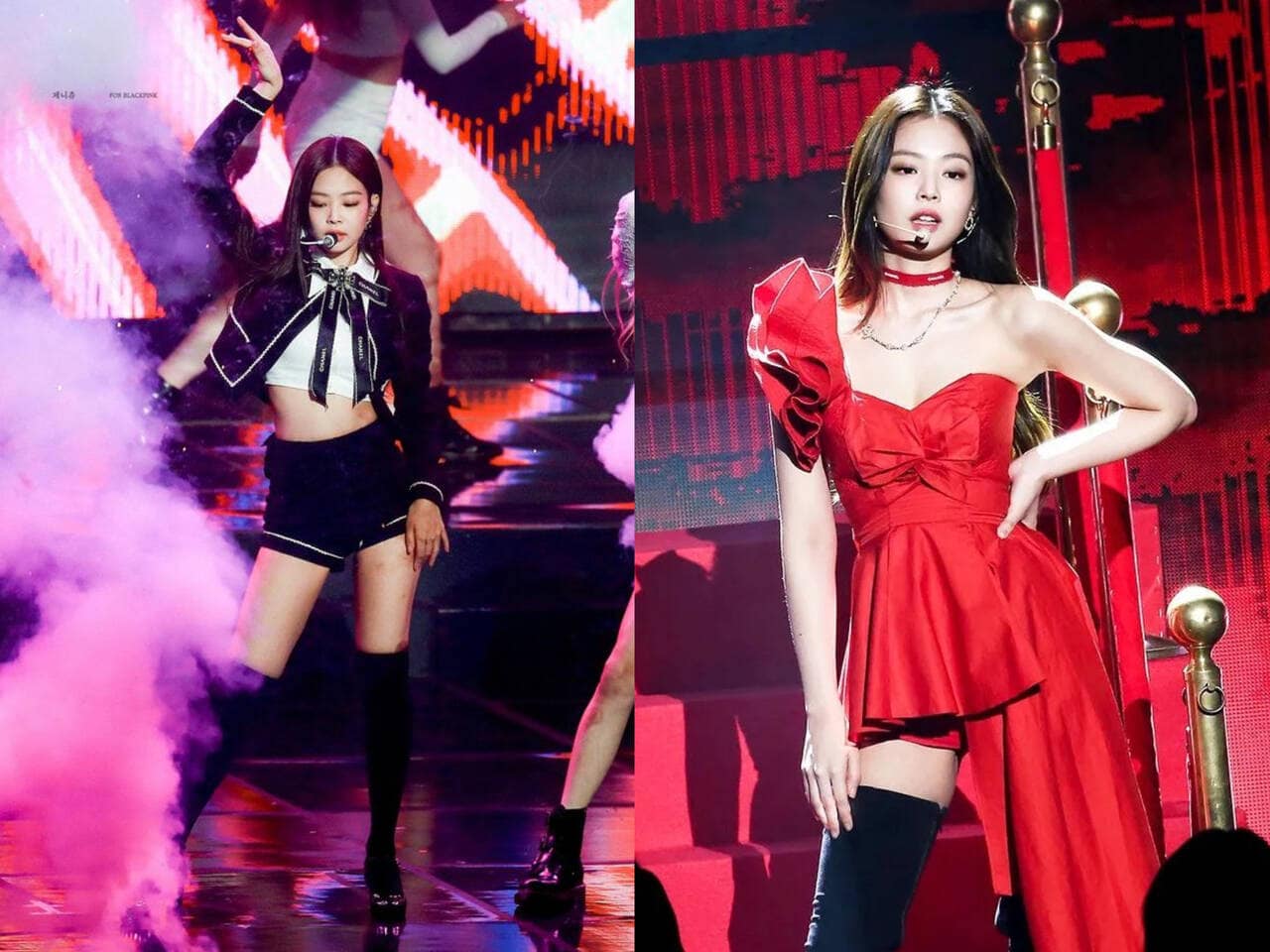 Jennie mặc đồ Chanel trên sân khấu lễ trao giải Gaon Chart 2019. Ảnh: Allkpop