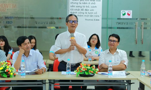 Đại diện các trường đại học chia sẻ ý kiến tại hội nghị. Ảnh: Nguyễn Luân.