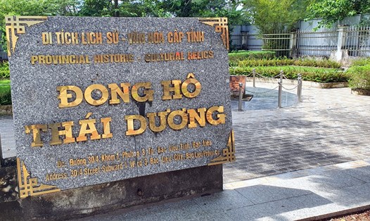 Di tích đồng hồ đá có một không hai tại Việt Nam ở Bạc Liêu đã có phương án trùng tu. Ảnh: Nhật Hồ