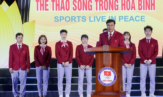 Ông Đặng Hà Việt làm trưởng Đoàn thể thao Việt Nam tại ASIAD 19. Ảnh: Hải Nguyễn 