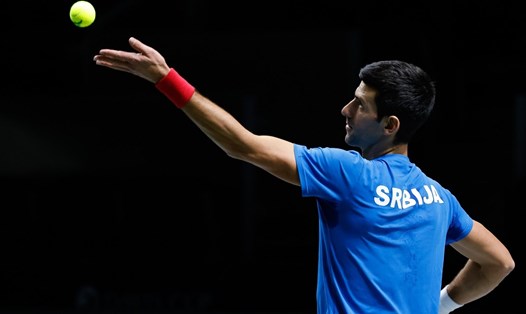 Tuyển Serbia của Novak Djokovic đã chắc chắn có vé vào tứ kết Davis Cup 2023, nhưng sẽ tranh ngôi đầu bảng C với Cộng hòa Czech. Ảnh: Tennis Majors