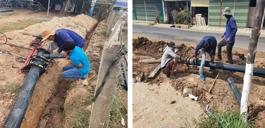 Công trình nước sinh hoạt nông thôn huyện Đạ Tẻh. 