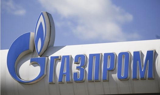 Logo của Gazprom Nga. Ảnh: Xinhua