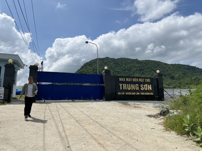 Điện mặt trời Trung Sơn có khoảng 8,6ha thuộc quy hoạch rừng sản xuất. Ảnh: Hữu Long