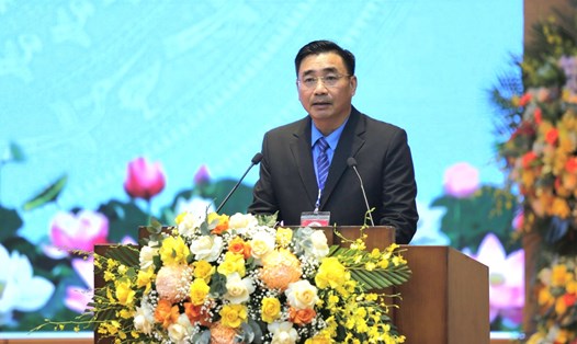 Ông Nguyễn Chương Phát tái đắc cử Chủ tịch LĐLĐ Yên Bái nhiệm kỳ 2023-2028. Ảnh: Bảo Nguyên