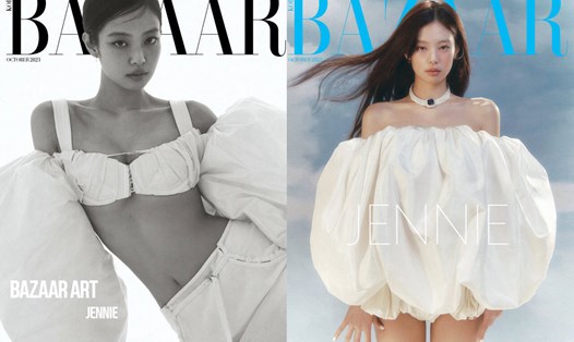 Jennie là ngôi sao trang bìa tạp chí Harper's Bazaar Korea. Ảnh: Harper's Bazaar