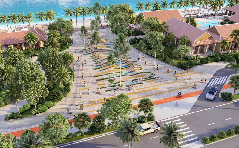 Khu đất resort Ana Mandara cũ sẽ hướng tới mục tiêu xây dựng “ngôi làng biển Nha Trang”. Ảnh: Đơn vị thiết kế