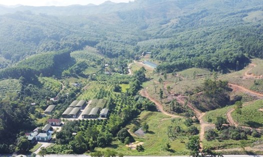 Khu vực nhà đầu tư từng đề xuất xây nghĩa trang vĩnh hằng ở xã Hà Linh nhưng nay đã dừng khảo sát, chấp thuận chủ trương. Ảnh: Trần Tuấn.