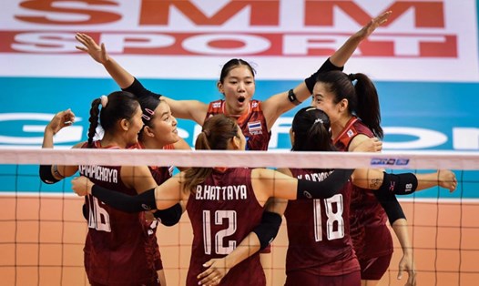Tuyển bóng chuyền nữ Thái Lan vừa vô địch châu Á. Đội được kì vọng sẽ giành huy chương vàng tại ASIAD 19. Ảnh: Bangkok Post